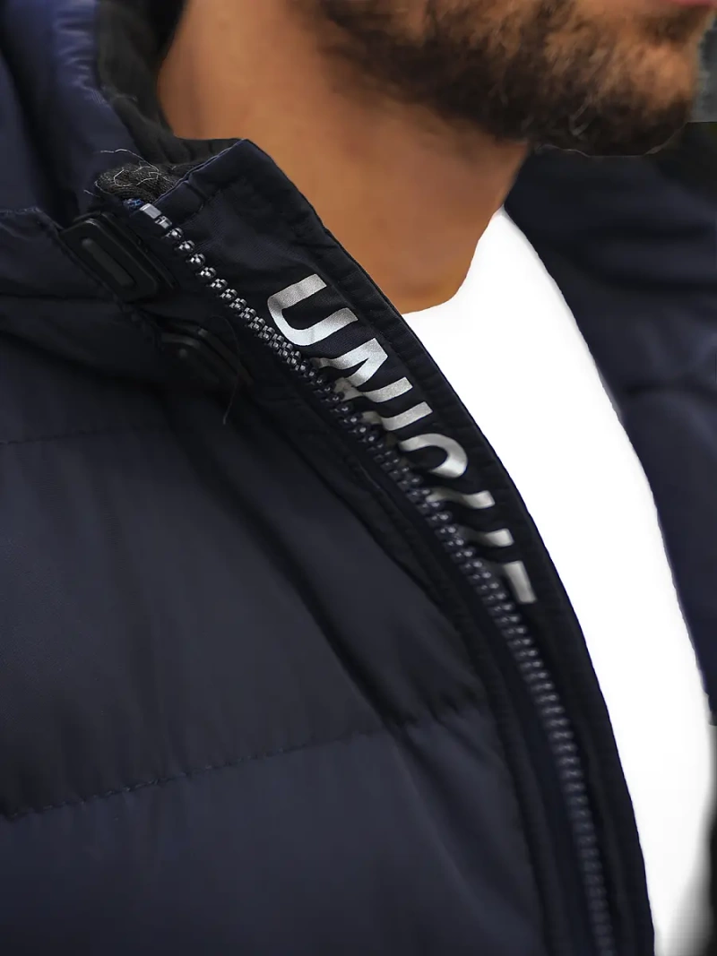 Ανδρικό χειμερινό μπουφάν ναυτικό μπλε OZONEE JS/M8107