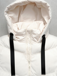 Γυναικείο μπουφάν eκρού OZONEE JS/5M3251/281Z