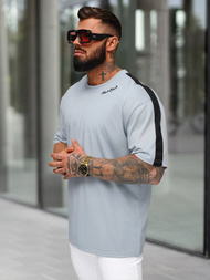 Ανδρικό μπλουζάκι ανοιχτό-μπλε OZONEE O/QQ1195