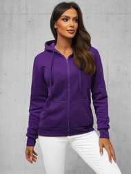 Γυναικείο φούτερ με κουκούλα μωβ OZONEE JS/W03Z