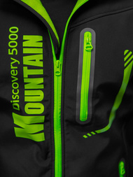 Ανδρικό μπουφάν Softshell μαύρο-πράσινο OZONEE JS/HH026/1A