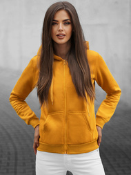 Γυναικείο φούτερ με κουκούλα κάμελ OZONEE JS/W03Z