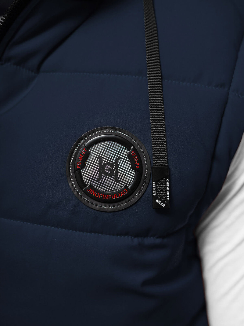 Ανδρικό αμάνικο μπουφάν ναυτικό μπλε OZONEE JS/84M3028/215