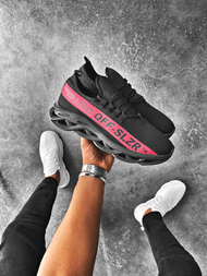 Ανδρικά Sneakers μαύρο-Κόκκινο OZONEE O/513