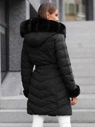 Γυναικείο μπουφάν μαύρο OZONEE JS/5M3156/392