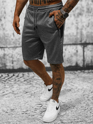 Ανδρικό σόρτς φόρμας γραφίτη OZONEE JS/8K280