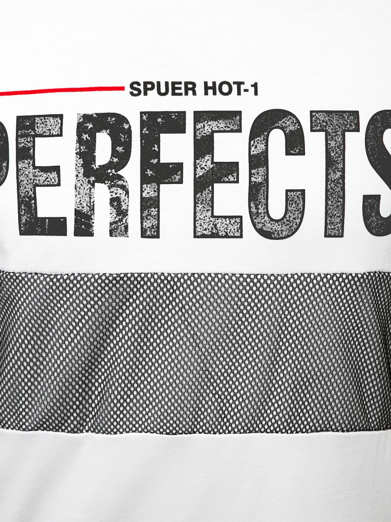 Ανδρικό μπλουζάκι λευκό OZONEE JS/SS10908Z