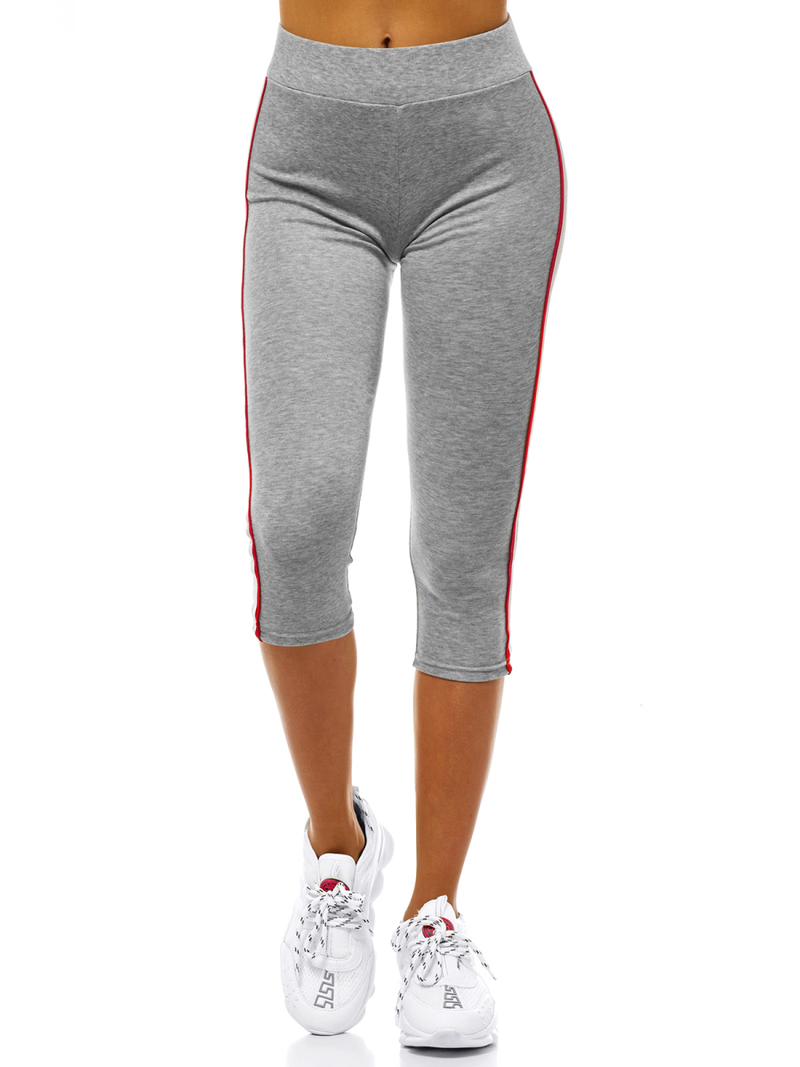 Γυναικείο κοντό κολάν γκρι OZONEE JS/1037/A3