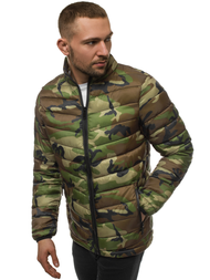 Ανδρικό μπουφάν χακί-καμουφλάζ OZONEE JS/SM80Z
