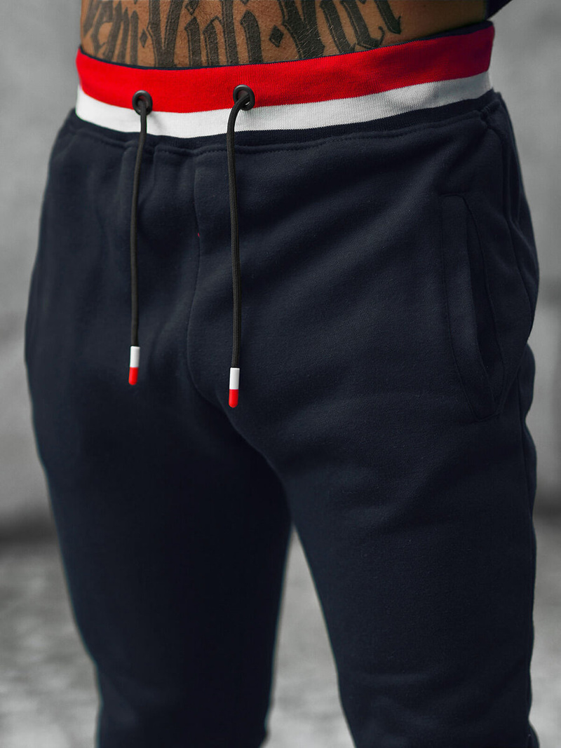 Ανδρικό σετ φόρμας ναυτικό μπλε OZONEE JS/8C65/25