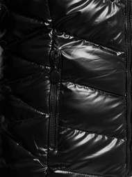 Γυναικείο μπουφάν mαύρο και καφέ OZONEE JS/5M3138/392B