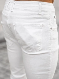 Ανδρικό τζιν παντελόνι λευκό OZONEE E/5391/01Z