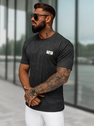 Ανδρικό μπλουζάκι μαύρο OZONEE O/QQ1568