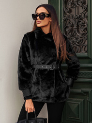 Γυναικείο μπουφάν μαύρο OZONEE JS/11Z8075Z