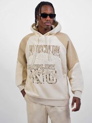 Φούτερ με Κουκούλα μπεζ OZONEE O/SWE23037Z