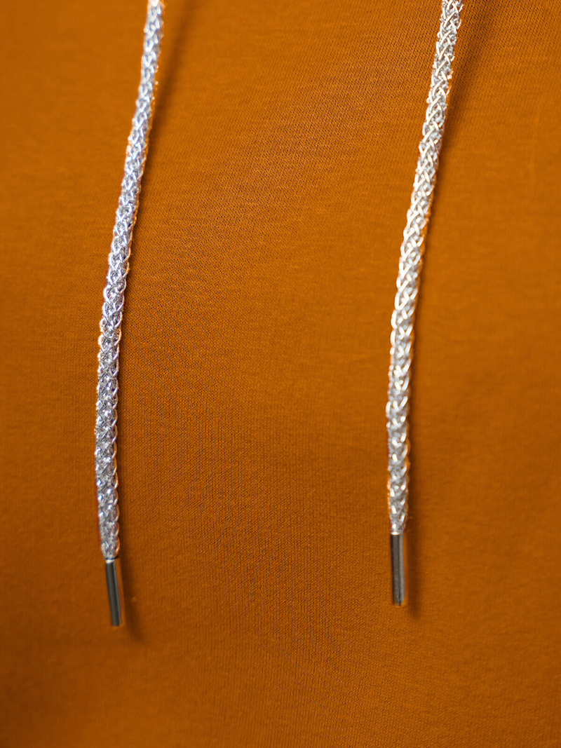 Γυναικείο φούτερ με κουκούλα κάμελ OZONEE O/12102