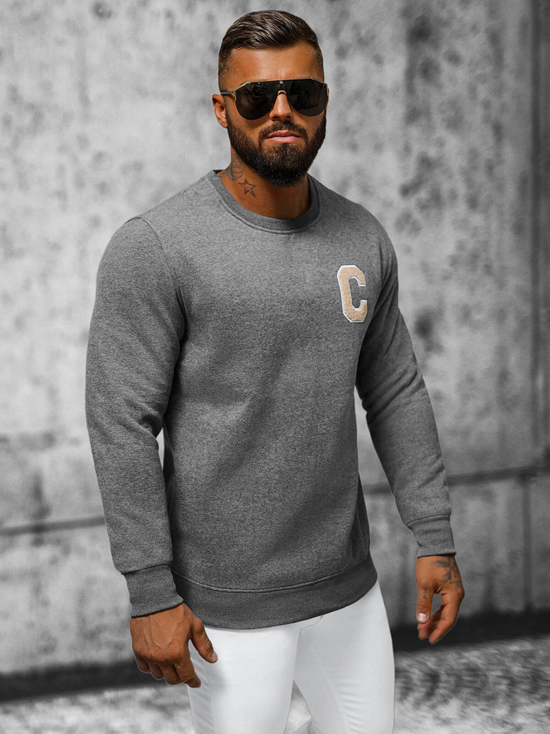 Ανδρικό Φούτερ γραφίτη OZONEE NB/MF2019