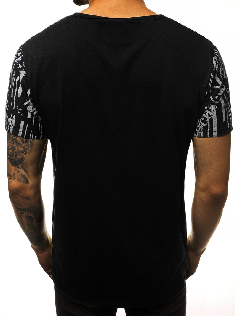 Ανδρικό μπλουζάκι μαύρο OZONEE JS/KS1993