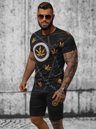 Ανδρικό σετ φόρμας μαύρο OZONEE O/HM757Z