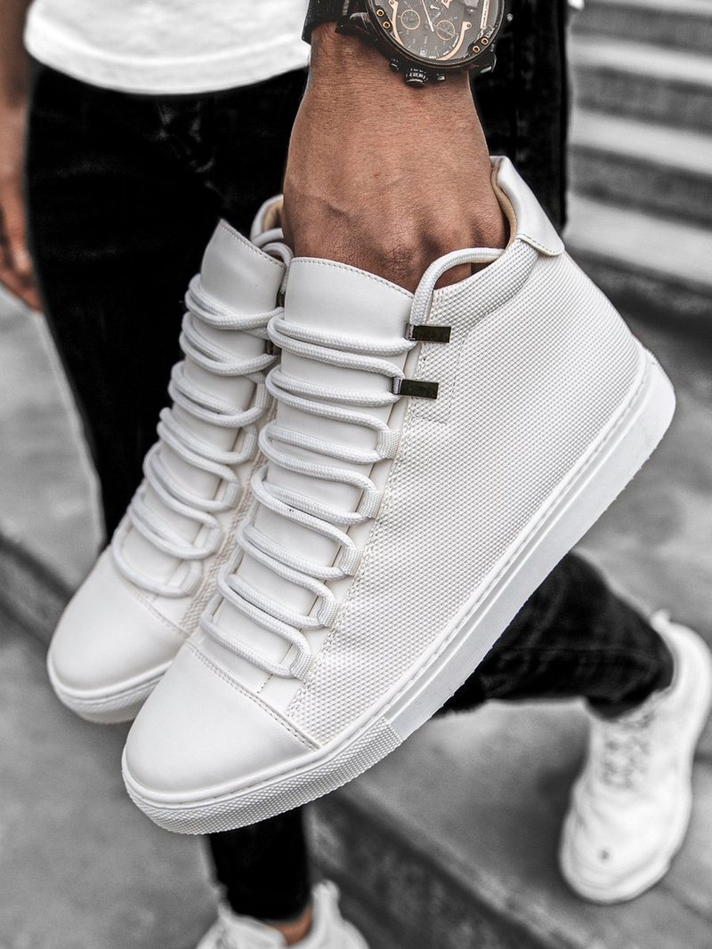 Ανδρικά ψηλά Sneakers λευκό OZONEE G/222