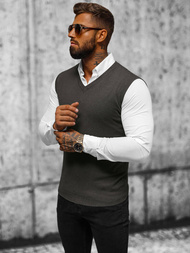 Ανδρικό πουλόβερ Γραφίτης OZONEE NB/MM6005/3Z