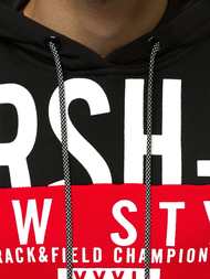 Ανδρικό Φούτερ με Κουκούλα Κόκκινο OZONEE JS/KS2115