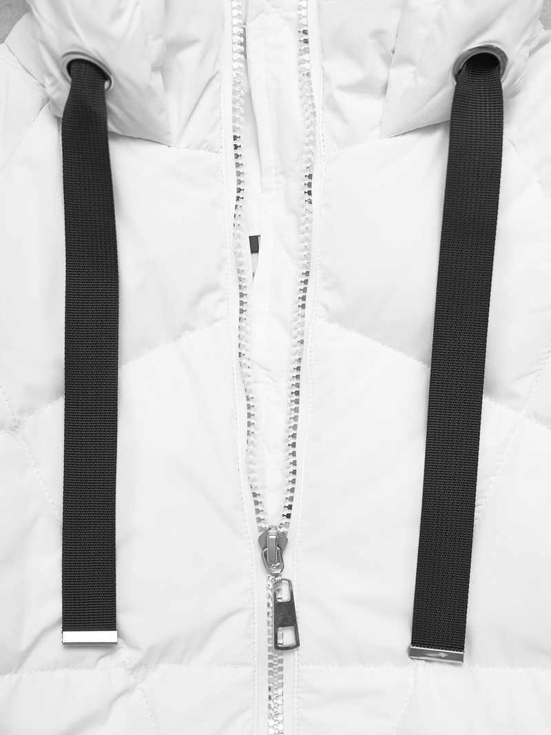 Γυναικείο μπουφάν λευκό OZONEE JS/5M3163/281Z