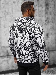 Ανδρικό Φούτερ με kουκούλα λευκό OZONEE JS/8B1151/1