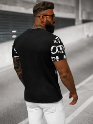 Ανδρικό μπλουζάκι μαύρο OZONEE O/8T1280/3