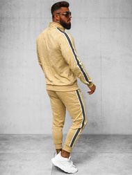 Ανδρικό σετ φόρμας mπεζ OZONEE O/3C101/2