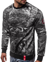 Ανδρικό Φούτερ γκρι OZONEE JS/DD250Z