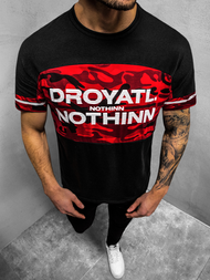 Ανδρικό μπλουζάκι μαύρο OZONEE JS/SS10976Z