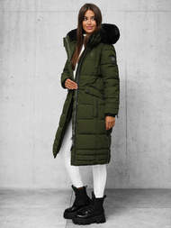 Γυναικείο μπουφάν χακί OZONEE O/W377