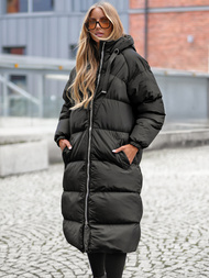 Γυναικείο μπουφάν μαύρο OZONEE JS/5M3163/392Z