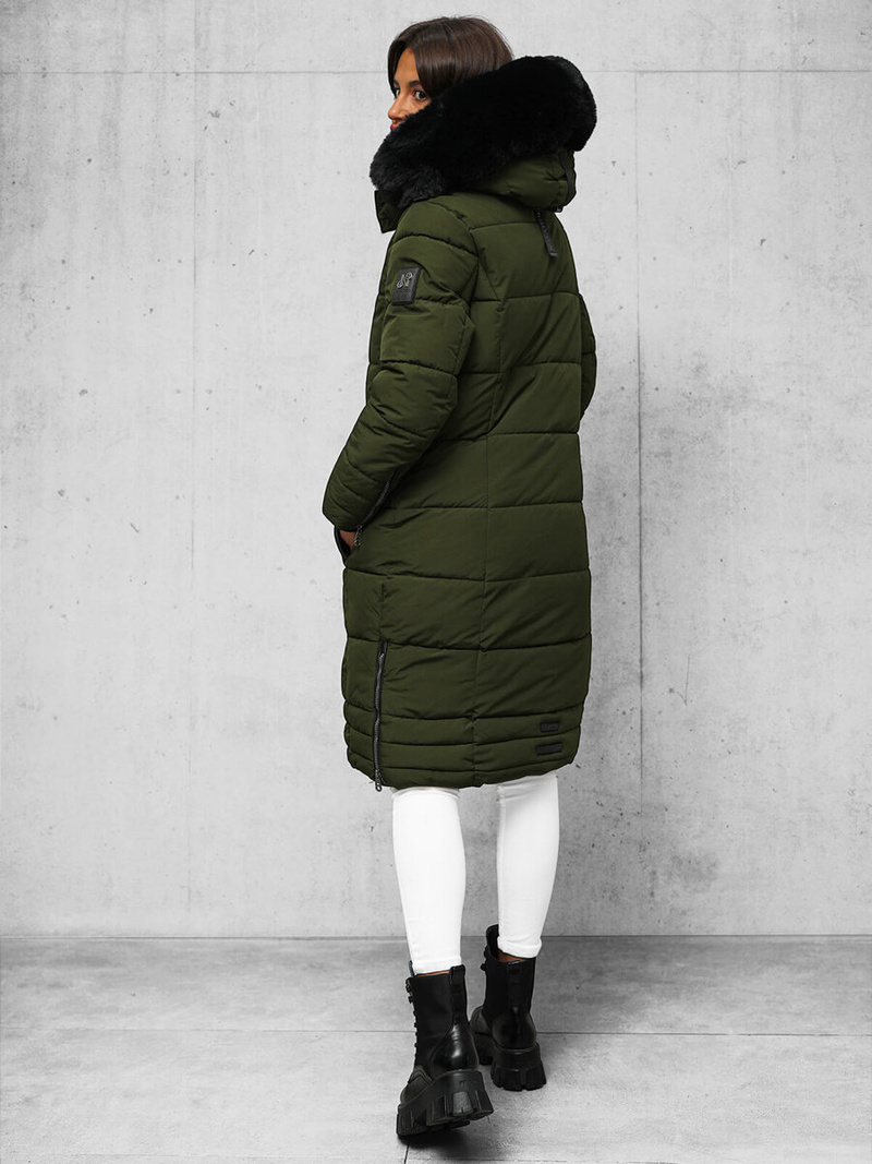 Γυναικείο μπουφάν χακί OZONEE O/W377