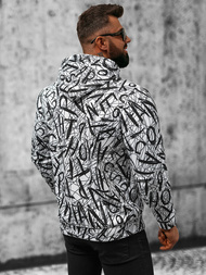 Ανδρικό Φούτερ με ασπρό-μαύρο OZONEE O/3503BZZ