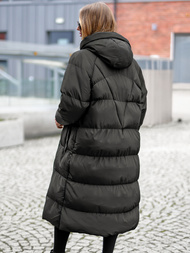 Γυναικείο μπουφάν μαύρο OZONEE JS/5M3163/392Z