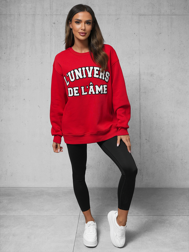 φούτερ Κόκκινο OZONEE O/SWE23055