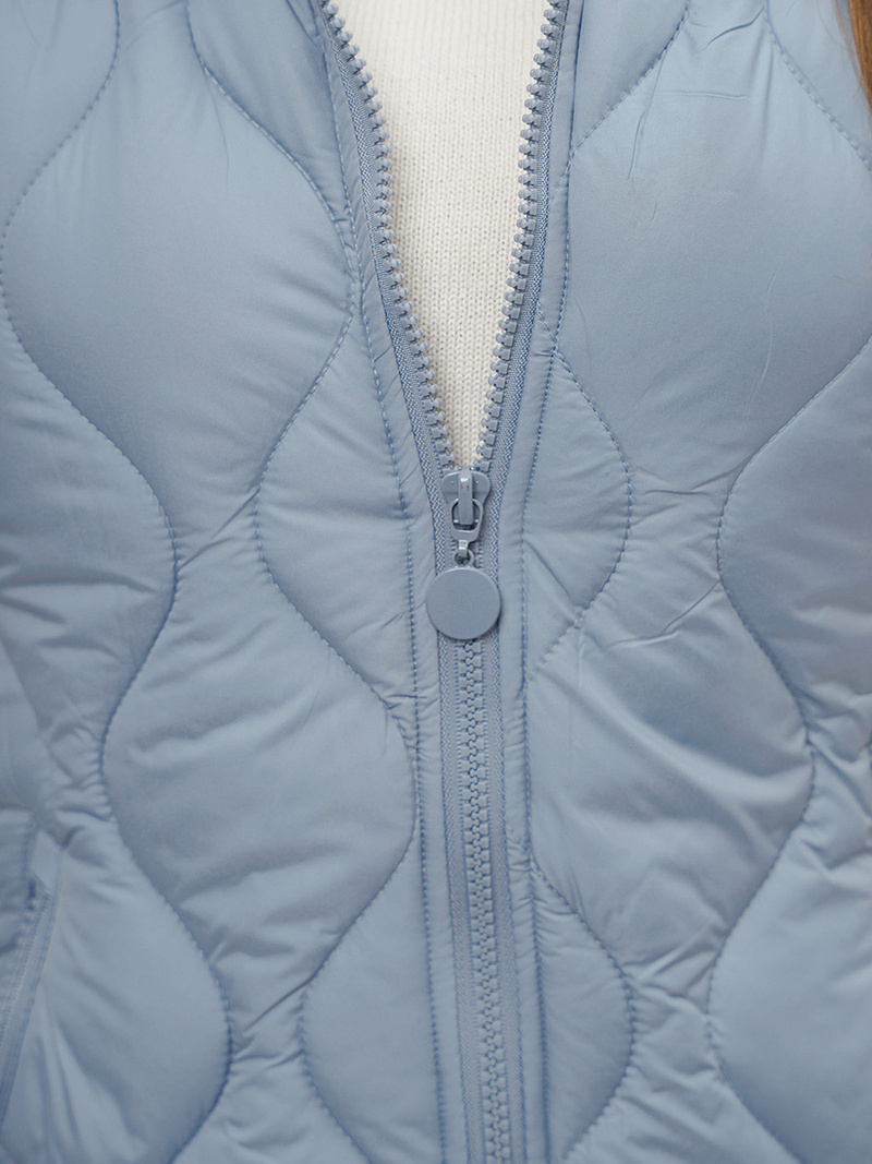 Γυναικείο αμάνικο μπουφάν Γαλάζιο OZONEE O/H928/101