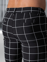 Ανδρικό παντελόνι chino mαύρος OZONEE O/P4009Z