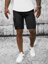 Ανδρικό σόρτς chino μαύρο OZONEE T/DC469Z