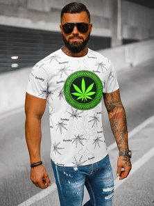 Ανδρικό μπλουζάκι λευκό OZONEE O/T139/1