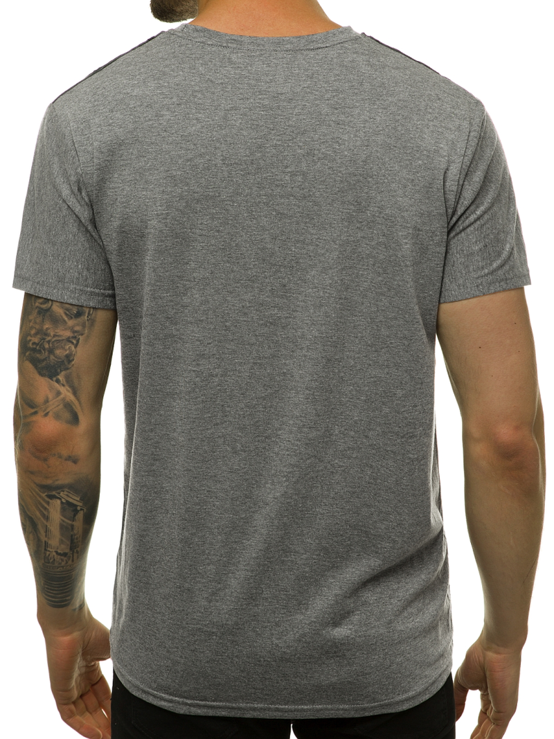 Ανδρικό μπλουζάκι γραφίτη OZONEE JS/KS2082