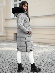 Γυναικείο μπουφάν Γκρί OZONEE O/W377Z