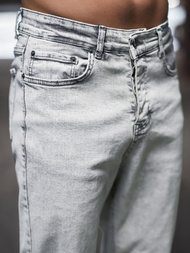 Ανδρικό τζιν παντελόνι γκρι OZONEE DP/780Z