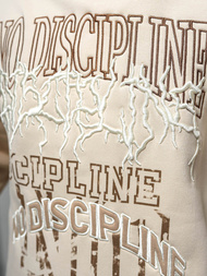 Φούτερ με Κουκούλα μπεζ OZONEE O/SWE23037