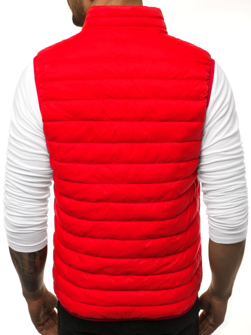 Ανδρικό αμάνικο μπουφάν Κόκκινο OZONEE JS/LY32