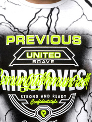 Ανδρικό μπλουζάκι λευκό OZONEE JS/SS10962