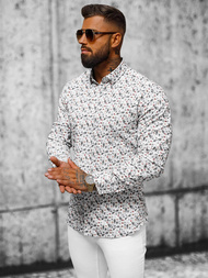 Ανδρικό πουκάμισο λευκό OZONEE O/V60