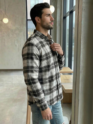 Ανδρικό πουκάμισο Γκρί OZONEE V/V172Z